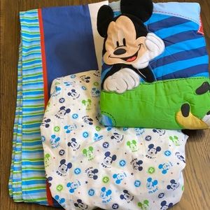 Mickey Mouse Crib Bedding and Mobile
